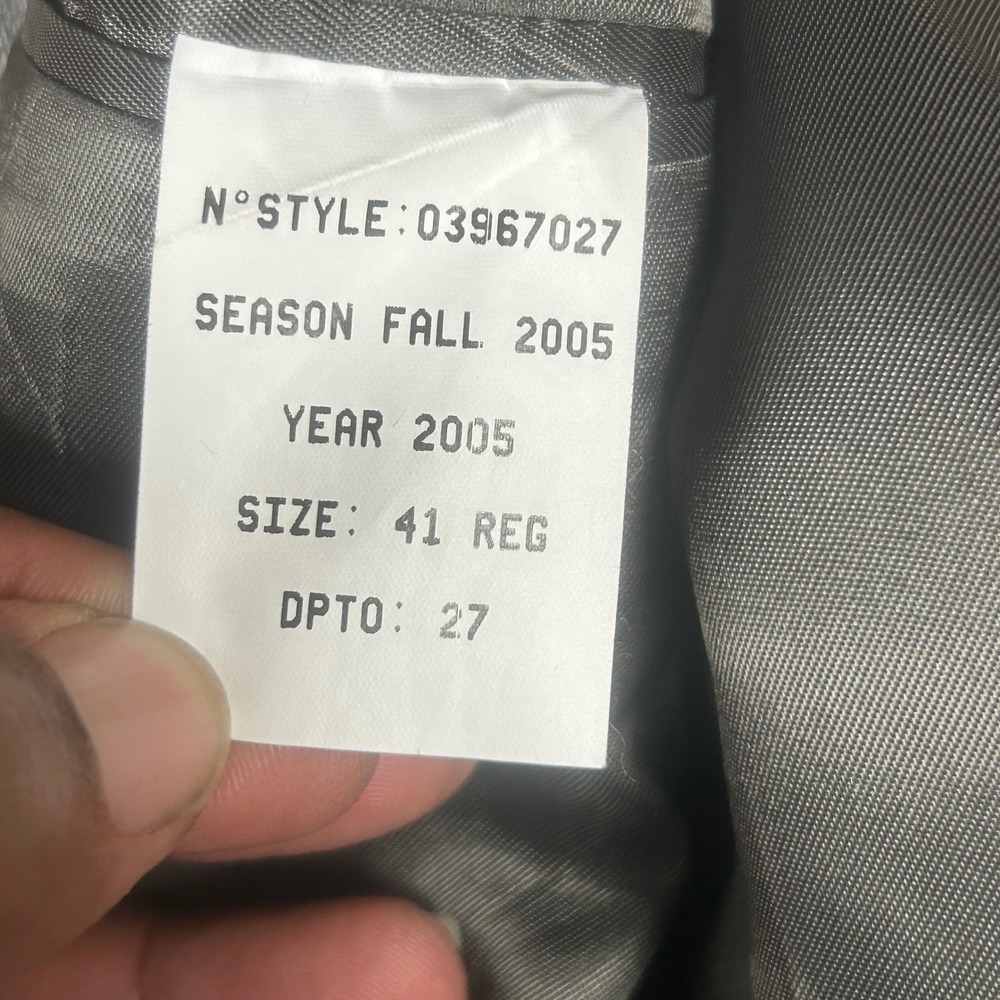 Brooks Brothers 346 Mens Gray‎ Herringbone Two Button Blazer Sport Coat Jacket - Picture 9 of 11